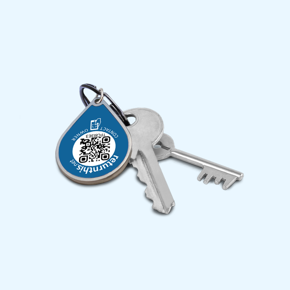Anhänger aus Metall in Blau